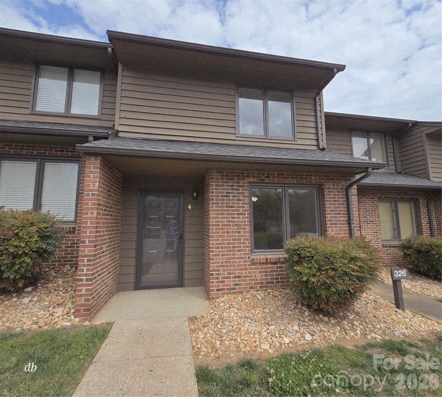 Beautiful 2 BR, 1.5 Bath townhouse located in the desirable Village Square community in a prime location only 2 blocks from Shelby’s thriving uptown area featuring local restaurants, shops, breweries, and theatre, and just a short distance to the Shelby Rail Trail.
This freshly painted, well-maintained unit offers a functional two-story floor plan with living room, dining area, kitchen, laundry, and half bath on the main level. The living area is spacious with good natural light and durable flooring throughout the main living spaces. The kitchen provides ample cabinet storage and workspace, with a layout that opens to the dining area. Upstairs features two bedrooms and a full bath. The primary bedroom includes two closets and access to a rear deck/balcony. The second bedroom is generously sized and offers good closet space. Outdoor living includes a private rear patio area with attached storage room, as well as an elevated deck off the primary bedroom. Community amenities include a swimming pool, tennis courts, and basketball court. The HOA maintains exterior elements (excluding windows and doors), landscaping, termite coverage, and common areas. Convenient parking includes two designated spaces. Great opportunity for low-maintenance living in a highly convenient location close to everything Shelby has to offer.
Schools information based on County Tax Records. Buyer to verify.