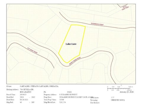 0 Sugarbush Point Lake Lure NC 28746