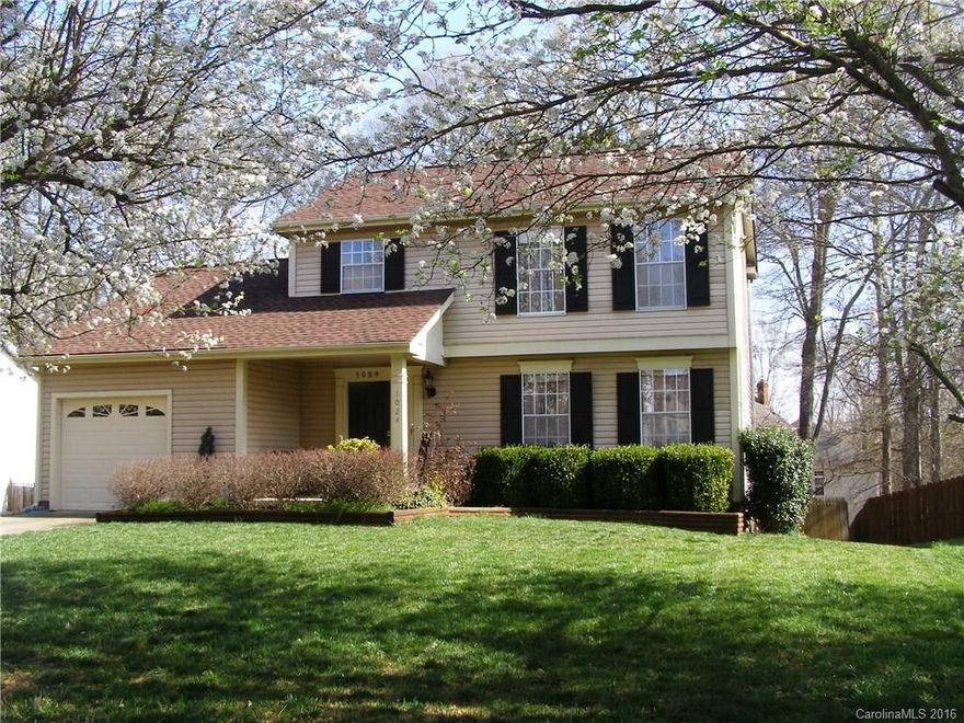 Great curb appeal and convenient location! This 2 story home offers lots of fun outdoor living space & a walk-out basement w/loads of potential!  Large Living RM has sitting area with bay window. Kitchen open to DR w/electric fireplace. Whirlpool appliances incl. smooth cooktop range. 12x20 deck off Kitchen, overlooks fenced yard w/ above ground pool (liner 1 yr/ pump 2 yrs) Storage Shed included. Spacious Master has double closets, private bath. Newer Roof/ Heat Pump & air handler - 2010.
