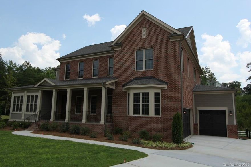 New Floor plan.  All brick with hardwoods down, granite in kitchen, Master down, Media Room and loft up. Coffered ceilings in formal dining room. Sun room and office loaded with windows. 3 car garage Cul-de-sac home site.