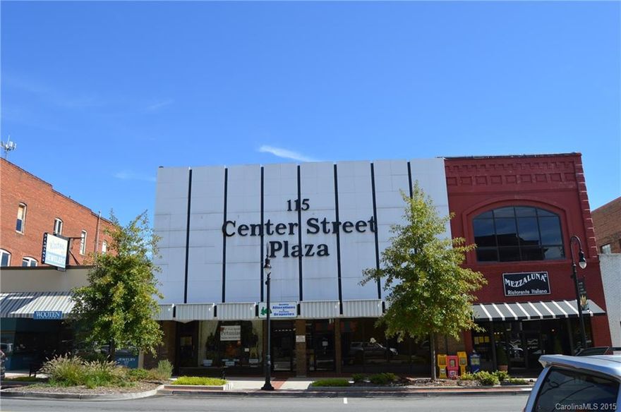Center Street Plaza is located at 111 South Center Street in downtown Statesville. The subject space for lease is suite 105. The building is currently being renovated on the inside and there is a new membrane roof being installed. The hallway leading into the space is hardwood floors. The suite will have a fresh coat of paint and floor covering. The monthly lease rate is $450.00 for a one year lease agreement.