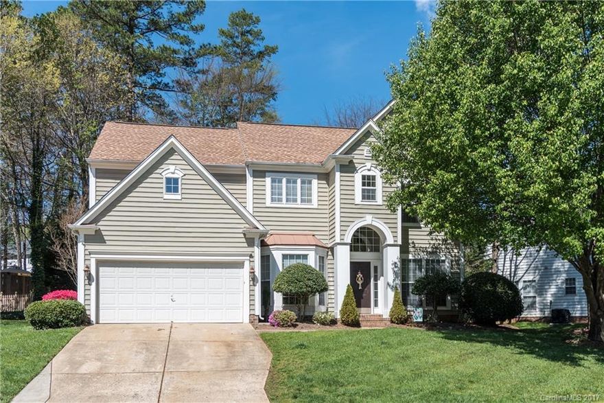 MUST see home in desirable Highland Creek. Home has been meticulously maintained. HVAC just serviced. Backyard will win you over w/ the large deck, fire pit area, trails through garden areas, patio w/ fountain, and did I mention the included HOT TUB and privacy in the fenced backyard?
Neutral paint colors throughout, beautiful hardwoods, sunroom, 2 story great room w/ gas fireplace, Corian counters in Kitchen, tons of cabinet space & fridge included! Amenities galore! Completely move in ready!