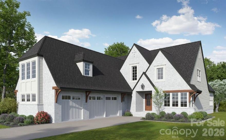 Welcome to The Enclave at Alexander Rd—an intimate collection of just six luxury residences offering exceptional privacy, masterful craftsmanship, and one of South Charlotte’s most coveted addresses.  This newly built home showcases the highly desired Kings Landing plan, celebrated for its bright, open layout and seamless transitions between living spaces. The main level features a generous primary suite and a chef-inspired kitchen equipped with Wolf and Sub-Zero appliances, a walk-in pantry, and custom cabinetry designed to elevate everyday living.
The covered veranda extends your living space outdoors, creating an ideal setting for year-round entertaining. Throughout the home, rich hardwood flooring and an elegant trim package contribute to its timeless, refined aesthetic.  Built to the highest standards, the property is Energy Star Certified and includes a conditioned crawl space—enhancing indoor air quality and delivering long-term efficiency. The spacious backyard offers the perfect canvas for a future pool and outdoor retreat.  Crafted by one of Charlotte’s most prestigious, award winning luxury builders, this residence embodies superior quality, thoughtful design, and enduring style.