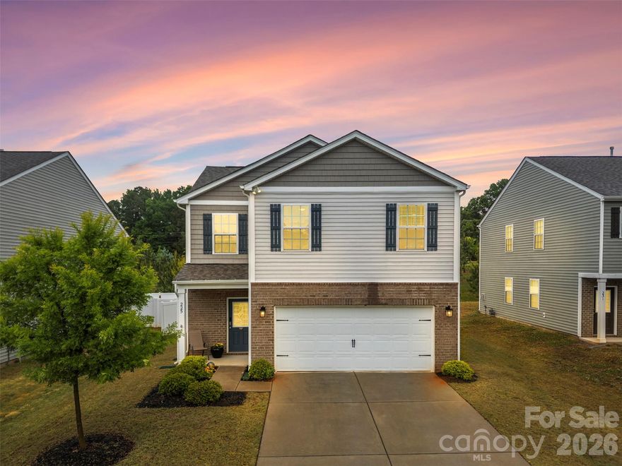 Welcome to this beautifully maintained 3-bedroom home nestled in the heart of Clover! Designed with modern living in mind, this home features an open-concept floor plan with spacious main-level living areas that flow seamlessly—perfect for both everyday living and entertaining.

Upstairs, you’ll find all bedrooms thoughtfully situated along with a convenient laundry room. Even better—all appliances convey, including the washer and dryer, making this home truly move-in ready!

Step outside to your own private retreat, complete with a fully fenced backyard, an extended paver patio with pergola ideal for gatherings, and additional community-maintained landscaping just beyond the fence that enhances the peaceful setting. Enjoy all that this neighborhood has to offer, including a community park, expansive green spaces, and well-lit sidewalks—perfect for evening strolls.