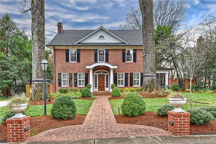 Classic and stately two story traditional brick home on one of the most sought after streets in the heart of Myers Park. Completely renovated, fabulous addition, traditional floor plan, high ceilings, gorgeous hardwoods, stained paneled doors and handsome millwork. Gracious foyer, lovely formals, terrific bonus in basement. Gorgeous flat large lot full of towering trees & mature plantings. Two car garage & ample additional parking.