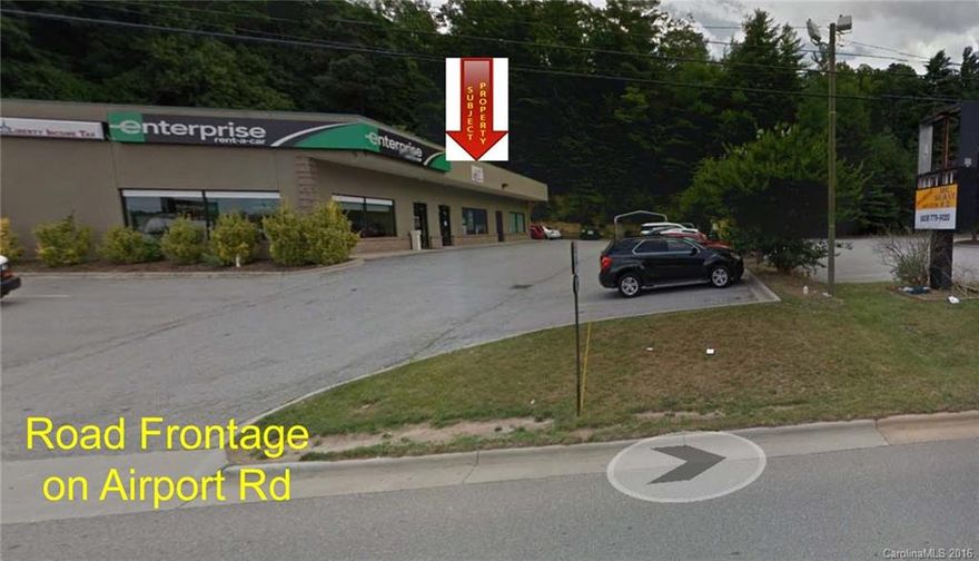 FOR LEASE ONLY!   $14/sf
Great small shop retail location on Airport Rd in South Asheville.  Formerly Liberty Tax location, next to Enterprise Car Rental.  Retail store front, glass, carpet flooring.  Great signage available on Street Sign and on building over front door area.
CAM TBD