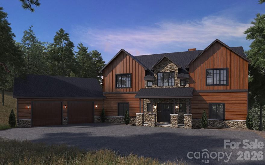 Build this 4,000+ sq ft luxury mountain estate on a premier Smoky Mountain Retreat homesite – turnkey package from $1.74M including land, site work, and construction. Experience the opportunity to build a fully customized luxury mountain retreat at 105 Dotsu Trail featuring The Balsam floor plan. Thoughtfully designed for mountain living, this proposed 4 bedroom, 4.5 bath home offers approximately 4,032 square feet of living space with expansive covered outdoor areas, dramatic window lines, vaulted timber-style spaces, and a carefully selected homesite positioned to maximize both privacy and long-range mountain views. Located in the much sought after gated community of Smoky Mountain Retreat at Eagles Nest a log home community with two entry gates. One gate is accessible from the Waynesville side passing Laurel Ridge Country Club. The other gate is located at the very beginning of Maggie Valley. This lot is only minutes from the Maggie Valley side gate and still has long range views. 

Designed with both everyday comfort and entertaining in mind, The Balsam combines warm mountain architecture with luxury finishes, generous outdoor living areas, and flexible gathering spaces throughout the home. Interior concepts include soaring ceilings, stone fireplaces, designer kitchen and dining spaces, recreation areas, private guest suites, and multiple covered decks that embrace the surrounding mountain setting.

Build Package Includes
Land included
Site preparation included
Driveway installation included
Proposed 4,032 sq ft “The Balsam” floor plan
4 Bedrooms | 4.5 Bathrooms
Expansive covered outdoor living spaces
Allowances included for finishes and selections
Buyer may customize finishes and design details
Estimated build timeline of approximately 15 months
Priority build slot already secured
Builder Collaboration & Process

The buyer meets directly with the contractor prior to contract execution to review the full scope of construction, specifications, allowances, finish options, and pricing structure. The process is designed to provide transparency throughout construction with detailed specifications and collaborative planning from start to finish.

The selected homesite has already been positioned for optimal build placement, view orientation, and overall site functionality while still allowing the future owner the opportunity to personalize finishes and design selections to match their vision.

Proposed Home Features
Dramatic vaulted living spaces
Large wall-of-window mountain view design
Multiple covered decks and outdoor entertaining areas
Luxury kitchen and dining spaces
Recreation / game room concept
Private bedroom suites
Attached garage
Mountain-modern lodge architecture
Flexible entertaining and gathering spaces
Don't miss out on this proposed build.