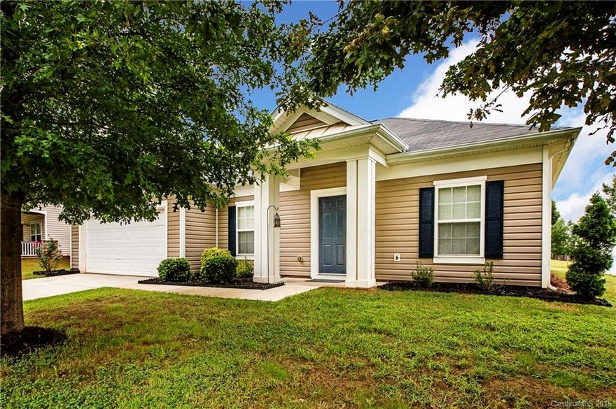 Charming four bedroom ranch in Fort Mill! Features include: 4 bedrooms, 2 baths, covered front porch, patio, 2 car garage, formal dining room and formal living room, 42" cabinetry, upgraded counters and ceramic tile floors in kitchen, gas log fireplace in great room, large walk-in closet in master suite, master bath has garden tub and separate shower, freshly painted and free HWA home warranty valued at $520. Low SC taxes!