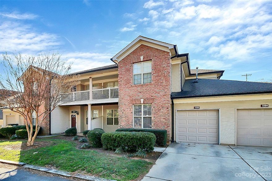 Welcome home to your updated condo in Michaels Landing! You'll love the convenient access to UNCC, IKEA, Top Golf, I-85, shopping and a plethora of restaurant options. Just a quick throw away from Camp Northend, Uptown and the airport; this  freshly painted end unit comes complete with a one-car garage as well as a driveway parking space. Offering an exceptional living opportunity complete with new LVP flooring throughout, kitchen counters, appliances and faucet, perfect for investors or primary home buyers alike!