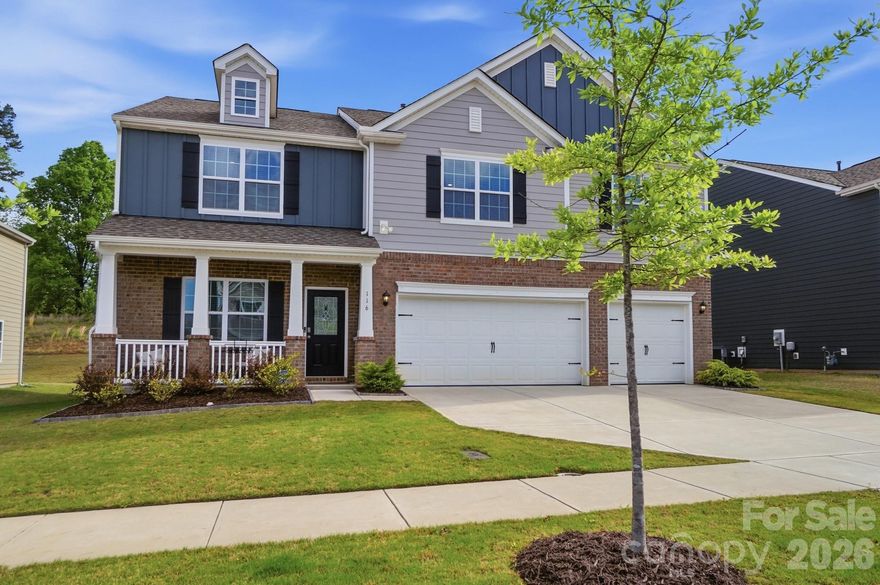 Unique opportunity for one of a kind home in the Calvin Creek subdivision!  3 car garage and the 2nd largest floorpan of 3,342 SF.  Ideal for multi- generational living or a family seeking larger space!  Many thoughtful upgrades made to allow for maximum organization and storage:  1st floor office with built in shelving.  Laundry room has added cabinetry, with stacked washer and dryer(appliances negotiable).  The Primary closet has a custom shelving system. Epoxy covered floors in garage and added storage rack. Custom feature walls in the dining room, fireplace and primary bathroom as well as tiled floors in primary and en-suite baths help give the home a luxurious touch. The primary bathroom also has a front lit, anti fog mirror.  Added technology includes ADT security cameras + doorbell.  Dual Zone HVAC system with smart temperature control thermostat sensors allows optimal heating and cooling throughout the house. Garage will also remain ready for EV charging.   Bermuda grass creates an easier care lawn than tall fescue.  Extended paver patio and a Gazebo that conveys. 
Don’t miss the chance to make this home yours!