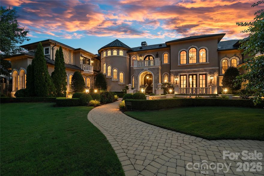 The estate was curated with utmost attention to quality and detail. Unique, handcrafted elements are complemented by a large and welcoming floor plan offering 6 bedrooms, 11 baths complete with abundant indoor/outdoor living and entertaining spaces Every inch of this stunning residence is built on a grand scale; from the five-car garage to the soaring 12 to 30 foot ceiling heights. Grand suspended staircase, a breakfast nook with seating for 12 and a private fitness center. This amazing estate boasts over 15,000 total square feet. As you enter through the custom mahogany front doors, your eyes are immediately greeted by a two-story wall of windows. Owners will fall in love with the lavish master suite featuring a private patio and a magnificent Clive Christian spa bath. The kitchen is highlighted by top of the line appliances, opulent granite surfaces. Additional features include a private elevator,Pool house and a Safe room. This home is all about luxury, convenience and lifestyle.