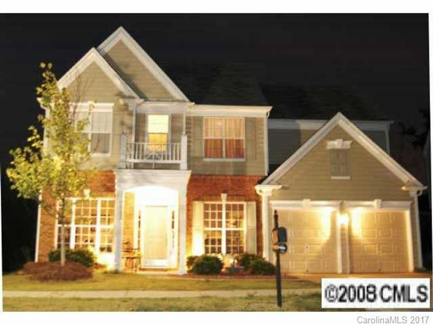 Victoria Bay's largest floor plan! 5 BR/3 FULL Bath. Main level features tray ceiling/moldings in dining room, sitting room, bedroom/office, flowing open floorplan in kitchen, breakfast & living room. Expanse of windows lets in tons of natural sunlight! Second floor offers master with sitting room, huge master bath, laundry and bedrooms. Wooded, private backyard. Community features ~ tennis courts, playground, pool, clubhouse and walking trails along the lake!