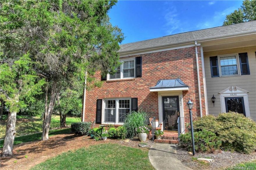 This beautiful brick end unit won't be on the market long! Transitional floorplan w/vaulted GR & a gas FP. Mstr or guest ste on main level w/renovated full bath & built-ins. GR opens to DR & kitchen w/ hrdwds. Very nice laundry w/ abundant storage. Updated lighting. 2 huge bdrms on 2nd level w/Jack & Jill bath. Walk-in attic! Cozy sunroom w/tile floor is heated & cooled. Custom enclosed patio! HOA includes - pool, tennis ct, pond, boat/trailer storage, ext maintenance, water/sewer & basic cable.
