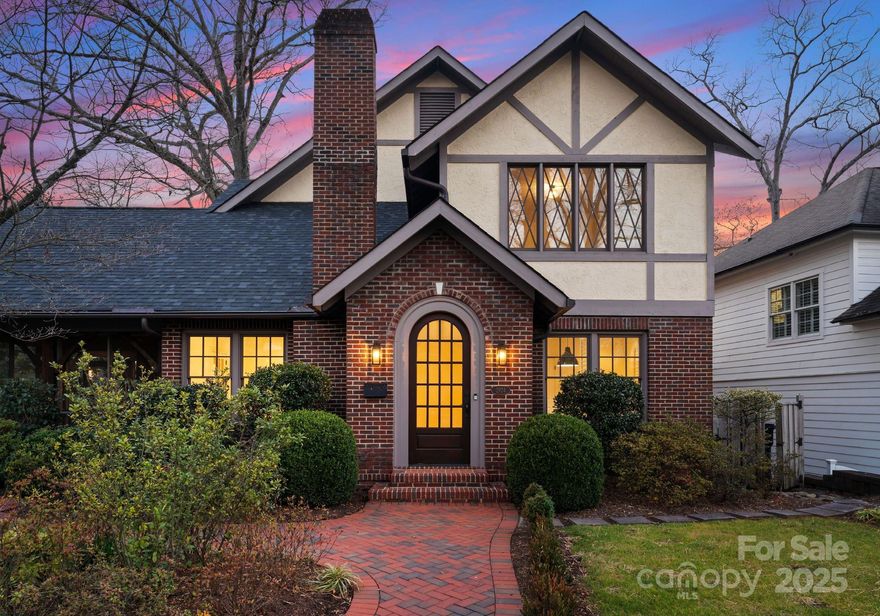 Welcome to this stunning European-style home nestled in the heart of Myers Park where charm meets modern day convenience. This prime location offers unparalleled access to tons of shops & restaurants all within walking distance! This gem was renovated in 2009 & most recently updated with new light fixtures & freshly painted throughout, seamlessly blending classic elegance with contemporary living.  The spacious kitchen boasts luxurious marble countertops & a stunning walnut island! Jen-Air gas stove & SS farm skin adds a touch of sophistication while the hardwood floors create a warm & inviting atmosphere. Relax outside on the oversized deck overlooking the mature trees or enjoy outside dining on the screened in patio. Situated on a tranquil neighborhood with NO HOAs this home offers the best of both suburban serenity & urban accessibility! Whether you're entertaining guests or enjoying a quiet evening, this inviting space is ready to welcome you home! Open House 3/8 & 3/9 from 1-3.
