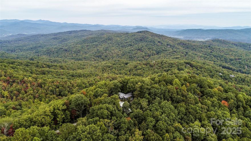 Four homes, jaw dropping long-range ridgetop views at an elevation of 3,250 feet, bold streams, three amazing waterfalls, and total privacy make this 96+ acre mountain estate a once in a lifetime, family legacy opportunity. The HOUSE features hardwood floors, hand hewn beam accents, a wood stove, and expansive windows showcasing the stunning views. The roomy COTTAGE, also with outstanding views, and nearby GUEST SUITE over the detached garage provide plenty of accommodations. You will be charmed by the CABIN, built with antique logs, which adds a touch of history to the property. Ideally located between Brevard and Cedar Mountain, and just 2.5 miles from a DuPont State Forest trailhead. Whether you're seeking a peaceful retreat or a family compound, this legacy property offers unparalleled privacy in a coveted location. Property taxes are greatly reduced by virtue of the land being enrolled in the Wildlife Conservation Program.