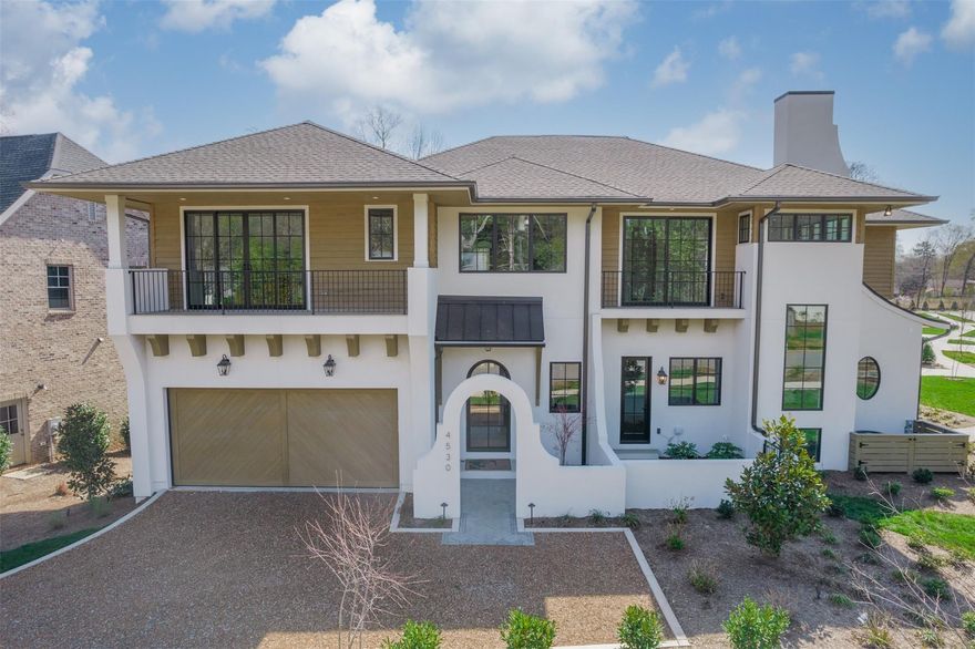 This California-inspired duet home is meticulously designed by Mermans Architecture and built by Grandfather Homes. Enjoy the private courtyard entry into the open floor plan. Chef’s kitchen with Thermador appliances and prep island overlooks dining area with wet bar. Spacious great room with fireplace opens to wrap-around covered terrace. Serene primary retreat with spa-like 5-piece bathroom and large walk-in closet. Terrace level features 4th bedroom guest suite, bonus room, and rec room plus covered terrace. Stunning details: luxury trim package, custom cabinetry, and hardboard shelving throughout. Option for elevator upgrade. This is the final opportunity from Grandfather Homes in his new community – ClairCross is an unique village of 21 custom-built residences thoughtfully positioned in Cotswold with district architectural design.