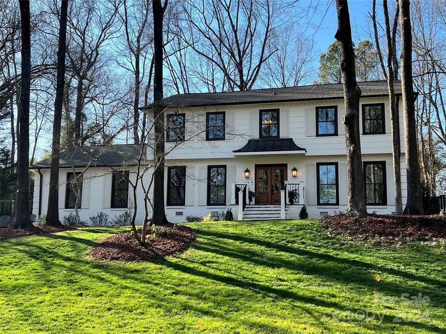 Stunning home in wonderful Sharon Woods! Fully transformed into a move-in ready, no need to do anything home! Major updates include 5" White Oak Hardwoods upstairs and downstairs, all new Moldings - crown/baseboards/trim, Insulated Windows, Architectural Shingled Roof, HVACs, Kitchen with Quartz Countertops, Farmhouse sink, Double Ovens, Decorative Tile Baths, Decorative Lighting, Recessed Lighting, Custom Wood Shelving in all Closets, large Laundry with Sink and Drop Zone, Tankless Water Heater, new Driveway, extra large Blue Stone Patio with Fire Pit, terrific Yard with Privacy Fencing AND an extra large 2 Car Detached Garage with a Finished 1 Bedroom, 1 Bath, Kitchen and Living Space above making a total of 6 Bedrooms and 4 1/2 Baths. Epoxy Flooring in the Garage. Just around the corner from SouthPark Mall, the location is amazing! Most everything is new in the past 3 years! Terrific for a buyer who needs extra space! Listing Agent is the owner.