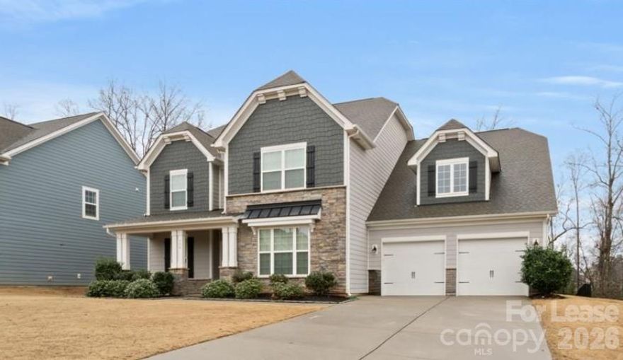Tucked away on a quiet cul-de-sac in highly desirable Indian Land, this beautiful move-in ready and freshly painted home offers the perfect combination of privacy, space, and modern comfort. Backing to mature trees with a peaceful wooded setting, this home stands out from the typical neighborhood lot while still being minutes from shopping, dining, and top-rated schools. Inside, you’ll find a bright open floor plan designed for both everyday living and entertaining. The gourmet kitchen features an oversized island, abundant cabinetry, stainless steel appliances, and seamless flow into the spacious living and dining areas. Large windows throughout the home fill the space with natural light and showcase the private backyard views. The main-level primary suite offers a relaxing retreat with generous space, a spa-like bath, and large walk-in closet. Flexible secondary rooms provide ideal space for a home office, playroom, gym, or guest accommodations. Step outside to enjoy the screened porch, extended patio, and firepit area — perfect for quiet evenings or entertaining guests year-round. Additional highlights include: • Cul-de-sac location • Wooded backyard privacy • Spacious open-concept layout • Flexible bonus/office space • Screened outdoor living area • Convenient access to Ballantyne, Fort Mill, and Charlotte Tucked away on a quiet cul-de-sac in highly desirable Indian Land, this beautiful move-in ready and freshly painted home offers the perfect combination of privacy, space, and modern comfort. Backing to mature trees with a peaceful wooded setting, this home stands out from the typical neighborhood lot while still being minutes from shopping, dining, and top-rated schools. Inside, you’ll find a bright open floor plan designed for both everyday living and entertaining. The gourmet kitchen features an oversized island, abundant cabinetry, stainless steel appliances, and seamless flow into the spacious living and dining areas. Large windows throughout the home fill the space with natural light and showcase the private backyard views. The main-level primary suite offers a relaxing retreat with generous space, a spa-like bath, and large walk-in closet. Flexible secondary rooms provide ideal space for a home office, playroom, gym, or guest accommodations. Step outside to enjoy the screened porch, extended patio, and firepit area — perfect for quiet evenings or entertaining guests year-round. Additional highlights include: • Cul-de-sac location • Wooded backyard privacy • Spacious open-concept layout • Flexible bonus/office space • Screened outdoor living area • Convenient access to Ballantyne, Fort Mill, and Charlotte