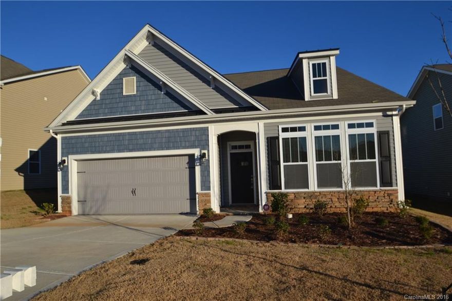 Gorgeous Master down plan with TONS of upgrades! High ceilings on first floor with 2-piece Horton Crown Molding, Granite in Kitchen and Bathrooms, Chef's Kitchen with Stainless Steel gas appliances and tile backsplash, hardwood floors in Foyer, Dining, Kitchen, Breakfast, Great Room! Private Master bath with HUGE shower and separate tub, tile floors. PRIVATE COVERED PATIO OVERLOOKING A CREEK AND WOODED AREA. Just Beautiful!