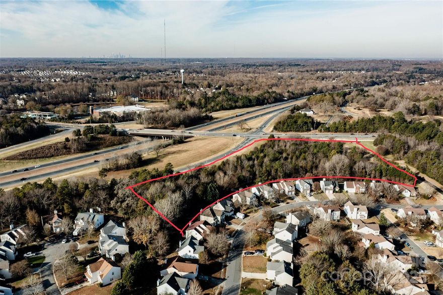 Conveniently located off the Harrisburg Road exit on I-485, this property sits near the intersection of Harrisburg Road and Reedy Creek Road, tucked behind the Northgate Community in Bradfield Farms. Current zoning allows for small single-family residential development.