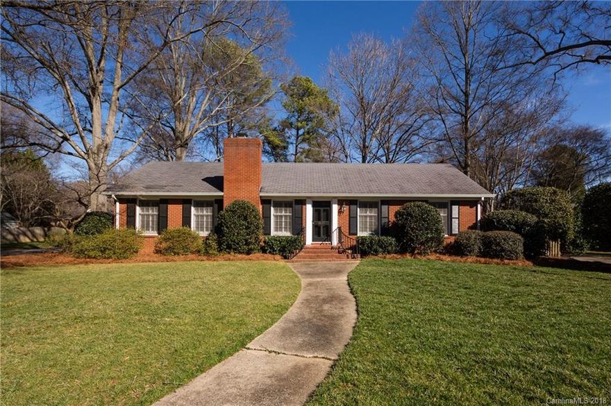 Desirable Providence Park neighborhood. Bring your buyers, this one will go quick! Precious ranch with kitchen open to family room. 2 fireplaces located in living room and dining room. Master bath completely updated in 2016. Kitchen with granite countertops, tile backsplash, eat in breakfast room. Wood floors in most of house. Current owners added wood in family room. HVAC/gas pack replaced in 11/17. Large fenced flat yard.