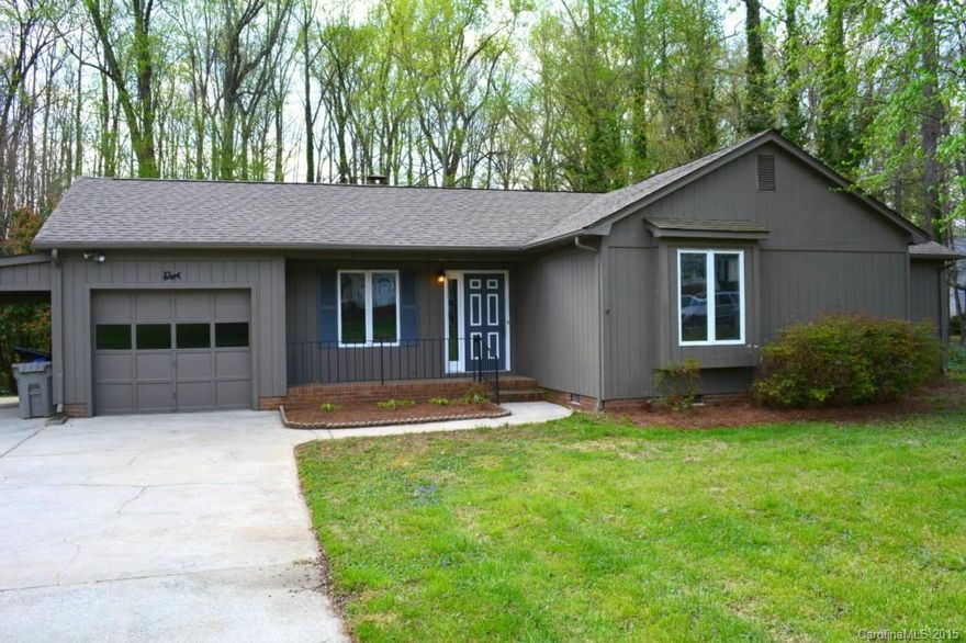 Transferable Home Warranty and Termite Bond. This beautiful 3 bedroom, 2 bath ranch home is a smart choice. New exterior paint, very private backyard with trees and small creek. Large storage bldg. Open floor plan includes a large living room with wood burning fireplace, an open kitchen and a large sunroom for entertaining. Finish off the interior with your personal touch.