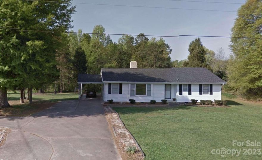 The house is perfectly situated to give you the quietness of living outside of downtown Shelby but close to Walmart and Lowes. This 3/2 1893 sq ft finished space (per the Cleveland County Property Card) house has large open rooms with plenty of light and windows. Separate hallway laundry room with washer and dryer hookup. Master bedroom suite with a tub/shower combo. All bedrooms are large size bedrooms. Extra indoor storage (part of house) for lawnmower, gym, man cave, she shed, whatever you like- roughly 21x9. New HVAC installed 2020. Newer roof 2017? 1979 a 21x20 addition was added. Single car carport attached. (Possible to return the large closet in the one bedroom back into a bath) Lr 26x14 Br1 15x20 Br2 18x11 Laundry 7x5 Bath 11x6 Mb 11x20 Mb. Bath 9x5 Dr 9x10 Kit 15x11 Storage Area 24x12 All info should be checked by the buyer for accuracy.