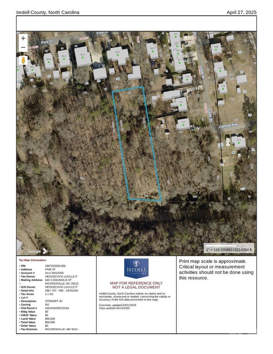 Great Price for a lot to build on in Mooresville - near downtown, new Duke Hospital at Lake Norman, I-77 and the lake! Located in the heart of Mooresville and Mooresville School System (MGSD). Don't wait! This is an exceptional opportunity! Will be sold with Lot #45 Cook St., MLS#4251804 only.