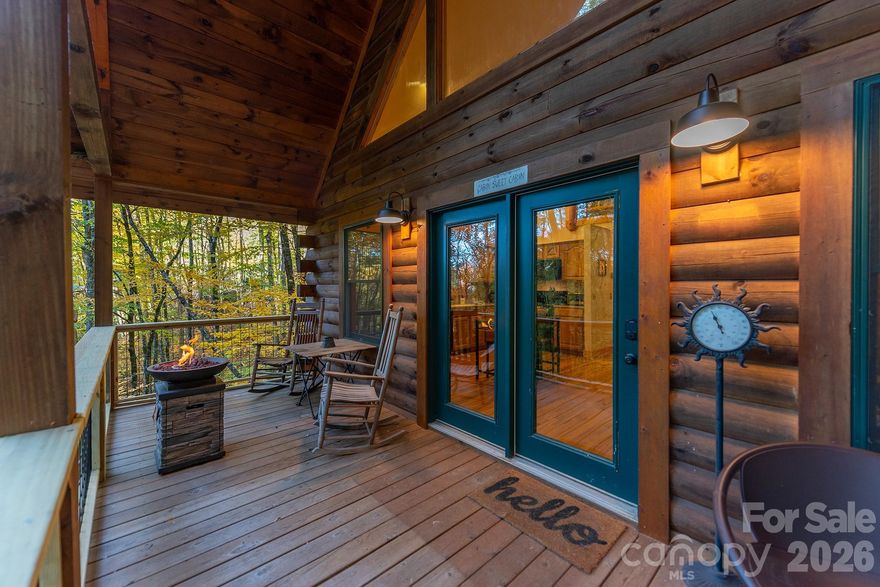 Discover the quintessential cabin retreat on Sheepback Mountain, nestled in the heart of nature's beauty. Built in 2009, this charming 2-bedroom, 2-bathroom home offers spacious living with an open floor plan, soaring ceilings, and a versatile bonus room. Thoughtfully designed to capture the allure of Western North Carolina, the property features multiple outdoor living areas, perfect for relaxing and immersing yourself in the serene surroundings. Material Fact Sheet is attached. Don’t miss the opportunity to experience this serene haven—schedule your appointment today!