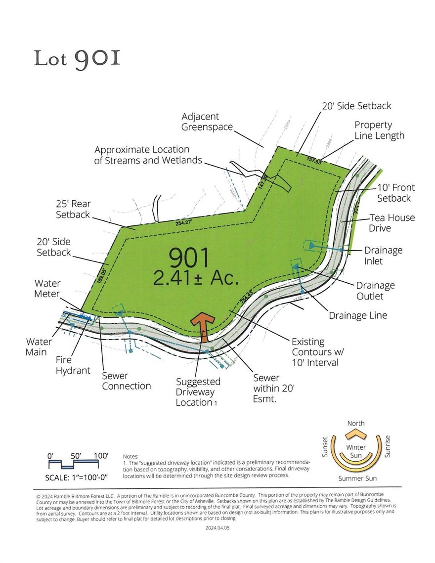 Perched along Ducker Mountain's ridge, the long-awaited Tea House Drive homesites from The Ramble are now being released. With an ideal balance of nature, community, and location, these special properties offer quiet luxury near the heart of Asheville. The enchanting Forest Home offers quiet seclusion while still remaining connected to the rest of The Ramble community. Its wide property lines offer generous breathing room and exciting build options. Bask in beautiful sunlight cast on a tapestry of hardwoods and white pines featured in this expansive homesite. Property taxes to be determined.