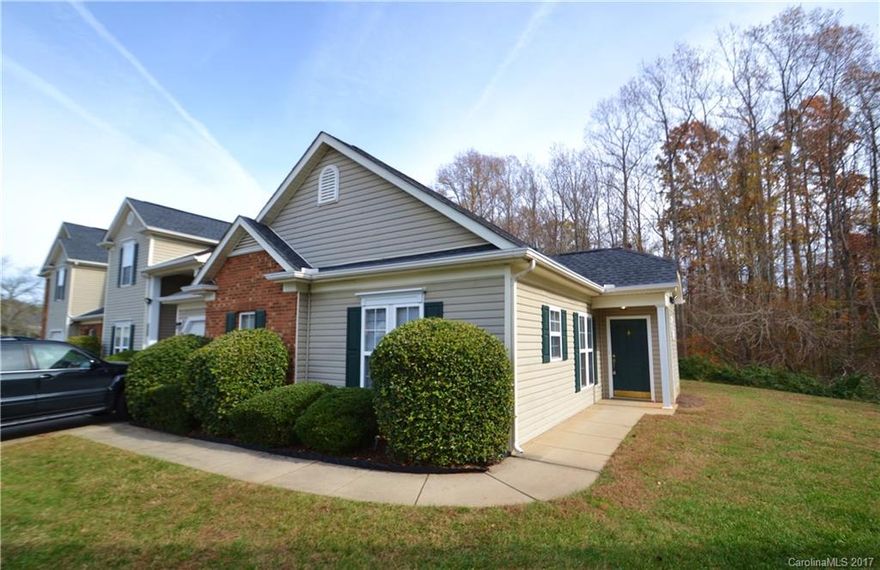 Move in ready "Garden style townhome" 2 bedroom and 2 full bath. Great floor plan open & bright. Many recent updates. Wood style laminate floors through out. Living room accents gas log fireplace w/ built-in tv nook. Master bedroom features,vaulted ceilings, walk-in closets, Master bath w/new modern wide plank floors & garden tub . Secondary bedroom w/ walk in closet & addit. closet & wide plank floors in secondary bath. 1 car garage, cul-de-sac. Patio overlooks wooded back yard. Pool community