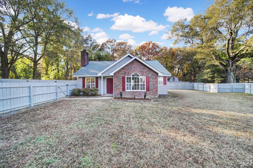 ***Back on the market due to NO FAULT of the sellers**

Welcome Home! Charming, rare find, newly renovated ranch 3bed, 2 bath home that sits on 1+ ACRES, within 30min of uptown CLT. Open floorplan, with gorgeous cathedral ceilings in the living room and master bdrm. Recent modern updates include- ALL NEW electrical, NEW luxury vinyl plank floors throughout, New Kitchen appliances, New granite countertops, New kitchen backsplash, NEW light fixtures in almost ALL rooms, and NEW bathroom fixtures with NEW faucet hardware. AC (2021). Water heater (2020) Enormous fenced, flat private lot with five storage sheds to convey with home, backing up to mature trees, with NO HOA, providing you with ALL the privacy you dreamed of within city limits. Minutes from popular restaurants, Target, Starbucks, and shops. The PRICE, FEATURES, LOT SIZE, and LOCATION make this the PERFECT home that won't last long. Schedule your showing today!