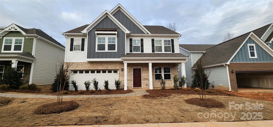 INVESTMENT OPPORTUNITY!! Brand new community in the up and coming area of York, SC. McFarland Estates offers beautifully designed floor plans that includes Hardie® Color Plus siding with designer accents and extensive brick or stone front elevations. The Morganton model home offers a guest suite on the main floor. Kitchen offers a large eat-in island for breakfast or lunch and is conveniently located to the dining and family room, making it perfect for entertaining. Your guest will be stunned with the professionally designed gourmet kitchen that is finished with stained cabinets, quartz countertops, gas cooktop/wall oven, dishwasher and refrigerator. On the second floor you'll find the primary bedroom with ensuite and oversized walk in closet, 3 secondary bedrooms, additional full bath with double sink vanity and a loft. Just off the loft is the laundry room, complete with washer/dryer and sink. Extensive laminate and tile flooring, quartz countertops and stained cabinets.