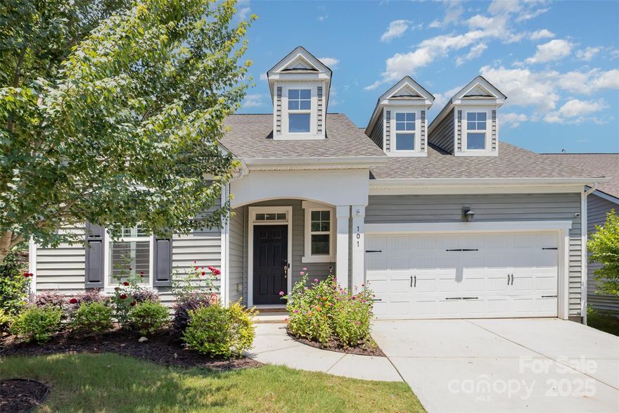 Welcome to this beautifully updated ranch home in the highly desirable Morgan's Branch community. Thoughtfully designed and impeccably maintained, this charming home features premium upgrades that enhance both its style and functionality. Step inside to find new luxury vinyl plank flooring throughout, creating a seamless flow and modern appeal. The kitchen is a standout, featuring custom cabinetry with pull-out drawers and a pantry with built-in shelving. Every closet in the home, including the bedrooms, pantry, and laundry room, has been upgraded with custom organization systems that blend practicality with elegance. Enjoy natural light while maintaining privacy and style with timeless plantation shutters on every window. Outside, the professionally landscaped backyard offers a private retreat, ideal for relaxing or entertaining. This home blends comfort, quality, and sophistication—don’t miss your chance to own one of Morgan’s Branch’s finest.