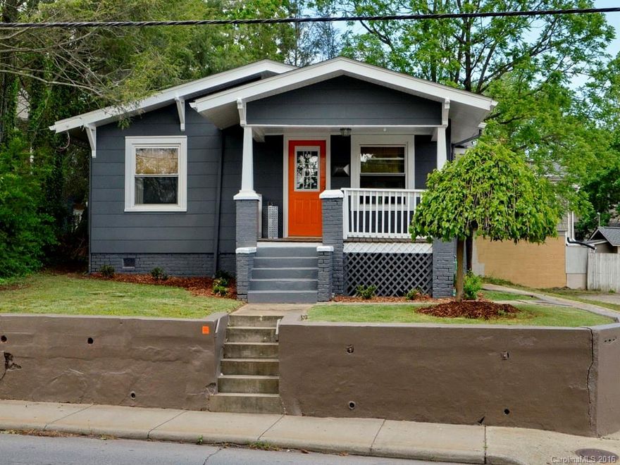 Location, Price, Character and Charm!! Home is the perfect West Asheville Bungalow! Has been loved on for the past year, and it beams with pride. Open floorplan to kitchen with hardwood floors, cool details and new bathroom. Third room for office and separate laundry room. Fenced back yard with great storage building. Awesome home!!