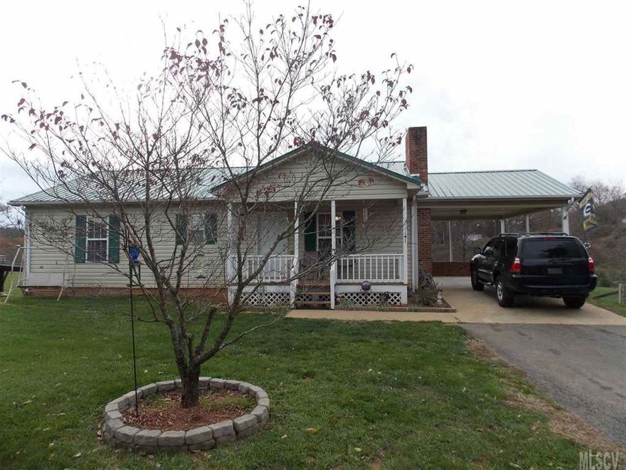 Bring the horses! This lovely home is move-in ready, located on 8.78 beautiful acres of fenced pastureland, and only 15 minutes from downtown Blowing Rock. 2 large bedrooms, 2 baths, open floor plan, full basement, carport, and fireplace in the living room. Updates in the last 3 years include new roof, carpet, refinished kitchen cabinets, counter tops, back splash, sink, appliances and bathrooms. Enjoy the mountain views from the gazebo! Also included is a 2 bay equipment shed and a large 2 story barn with (2) 10 x 18 stalls. The property borders a creek and also has running water at the barn and 2 wells.