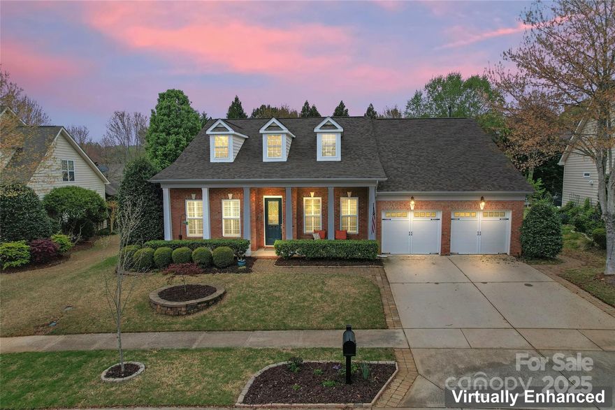 This beautifully designed open-concept ranch home offers the perfect blend of comfort, style, & functionality. Ideally situated just south of the NC/SC border, you'll enjoy a serene setting with easy access to city conveniences. Step inside to soaring 12-foot ceilings that create a grand, airy feel. Gleaming hardwood floors, expansive picture & bay windows, & custom finishes add a touch of elegance throughout. A dedicated home office/study, chef-inspired kitchen—complete with a large center island, granite countertops, abundant cabinetry, & stainless steel appliances. The luxurious primary suite includes a custom walk-in closet, double vanity and walk-in shower. Step outside to your own private oasis: a screened-in porch with mounted TV leads to a gorgeous stone patio and lush, nicely landscaped backyard—perfect for relaxing or entertaining. The Reserve is a vibrant community with pool, clubhouse, tennis courts, & social events. Come experience the lifestyle you've been dreaming of!
