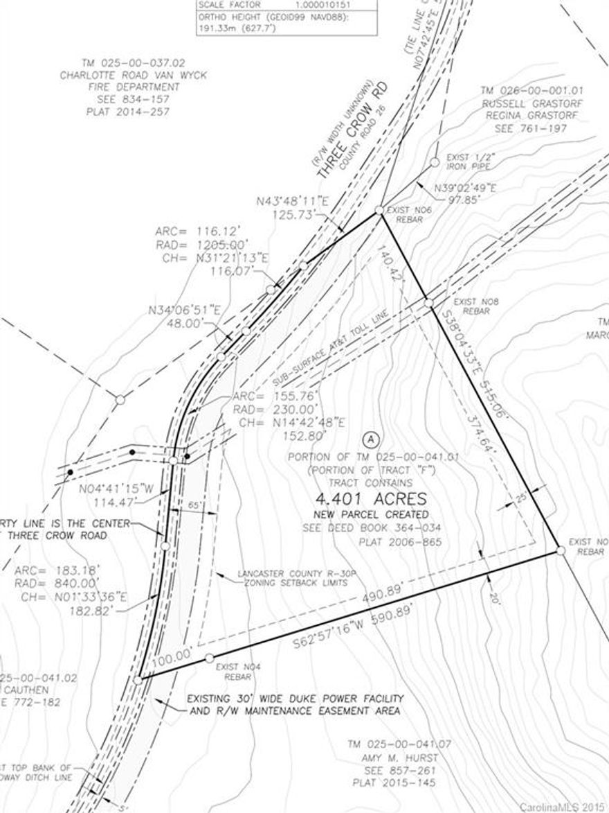 Excellent opportunity to build your dream home on acreage in the highly desirable Indian Land school district!  Recently divided off from adjacent parcel - tax information is not yet up to date.
Can tie into county water.  See attachments for perc test results.