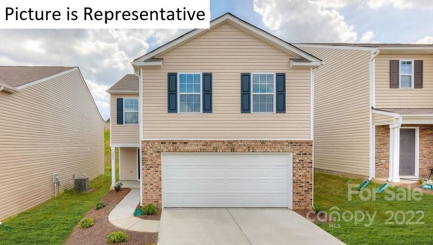 A Wonderful New Open floorplan is NOW released for Sale! This home has Stylish white kitchen cabinets that compliment the Granite countertops. Stainless steel Gas top range, microwave and dishwasher are included with this home. Family room features cozy fireplace w/mantle. Upstairs is the laundry room, hall bath and 2 bedrooms. Completing the upstairs is the owner's suite & Owner's bath with dual sinks, 5 ft. shower and Walk-in Closet. Exceptional floorplan in Brand New community. Home is Connected? includes programmable thermostat, Z-Wave door lock and wireless switch, touchscreen control device, automation platform, video doorbell, and Amazon Echo Dot. All home features are subject to change without notice. Internet service not included. Community will include playground, recreation area & shelter in common area. Photos are representative and do not include all features.