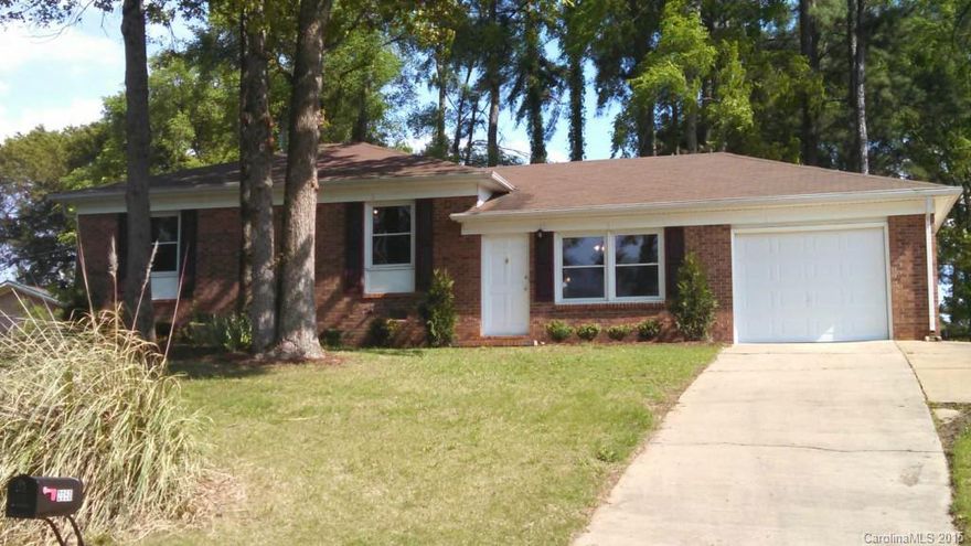 Newly renovated 3 bed, 2 full bath split ranch w/ new kitchen cabinets,countertop,tile floor,sink & pull out faucet as well as brand new stainless appliances.Baths have new tile floors,vanities,granite tops & fixtures.New carpet throughout with thermopane tilt-in windows.Exterior has newer roof,soffits,facia & gutters with hard helmet covers.There is a large patio looking out to a private large flat backyard, it also features an oversized garage with a new door & opener &  new hot water heater.