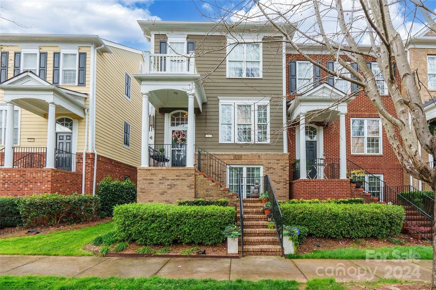 Highly sought after, beautifully updated end-unit townhome in the very desirable Baxter Village neighborhood!  Two full ensuite bedrooms on the third floor with a third full ensuite bedroom at the basement level.  Gorgeous updates include new laminate flooring in primary bedroom, solid wood stair treads throughout all levels and barn-style doors.  Immaculately maintained and beautifully decorated with a neutral palette, this home is move-in ready.  This is low-maintenance, as the HOA has responsibility for the exterior and landscaping, but the sellers have a special talent with plants, so the garden areas are lovely and unique to this home.  Spend your free time shopping and dining in the local stores and restaurants that are just a quick walk away.  Community has two pools, two clubhouses, tennis courts, walking and biking trails, parks, a York County library and FM Elementary school.