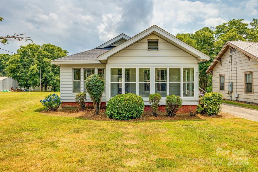 This home has tons of character waiting for new owners to breathe new life into it!  From the large airy kitchen to the cheerful sunroom, you'll see how inviting this precious home is. This property features 2 bedrooms, a big bathroom, and a practical laundry/utility room with shower. The quaint town of Maiden is located conveniently close to the lure of the NC mountains, and also a short drive to the buzz of big city Charlotte. Home to be sold AS-IS.