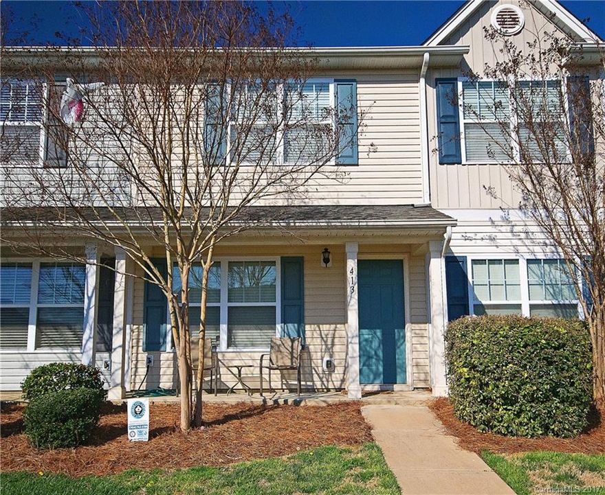 Location! Great Schools! SC Taxes! Great open floorplan on this 2 bedroom, 2.5 bath town home in the Steele Meadows community. Home features granite counter tops, Stainless appliances, and blinds. Convenient to shopping and highway access. Refrigerator and washer/dryer included in sale.