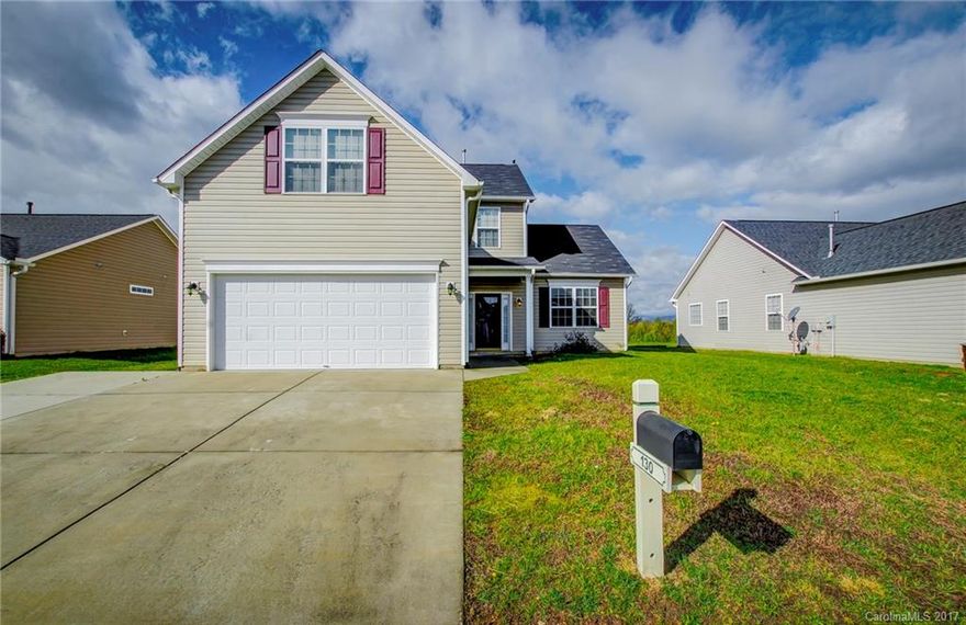 Beautiful Year-Around Mountain views AND no one can build behind you! Over 2,000sf in one of the most desirable neighborhoods in the area! Open floor-plan on the main level is great for entertaining. High-end 12mm laminate floors throughout main level. Master bedroom is also on main with tray ceiling, large walk-in closet, and master bath with separate shower and soaking tub. Stainless steel appliances in kitchen. 16x16 back patio. Walking trails just out of the back yard that leads to park area