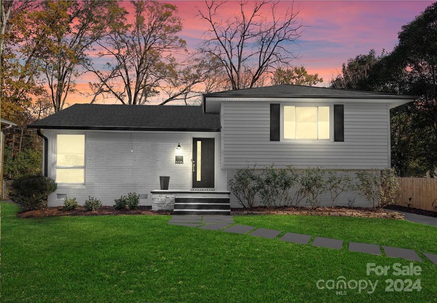 Prime location, tastefully updated, 3 bed, 2 full-bath home in sought after Madison Park. Stylish, functional living in modernized open concept home w 2024 addition of all season room. Glass folding door allows easy indoor/outdoor living:   gas fireplace w quartzite surround, cathedral ceiling w fan & EZ-breeze windows, wired for TV.  The kitchen boasts new quartz countertops & backsplash, stainless steel sink & dishwasher.  Primary suite w expansive walk in closet, built-in shelves, desk and drawers, ante-room flex space (office/gym) bath with double vanity & walk in rain shower.  Stylish hall bath updates:  wall hung vanity, all new tile, lighting & hardware. These meticulous homeowners attended to structure and function:  2023: crawlspace vapor barrier & dehumidifier installed, new furnace.  HVAC annual maintenance performed.  Outdoor updates: new fence, front walkway, back patio, insulated shed. Roof replaced.  Minutes to Park Rd Shop Ctr, LoSo, Southpark, Montford bars/restaurants