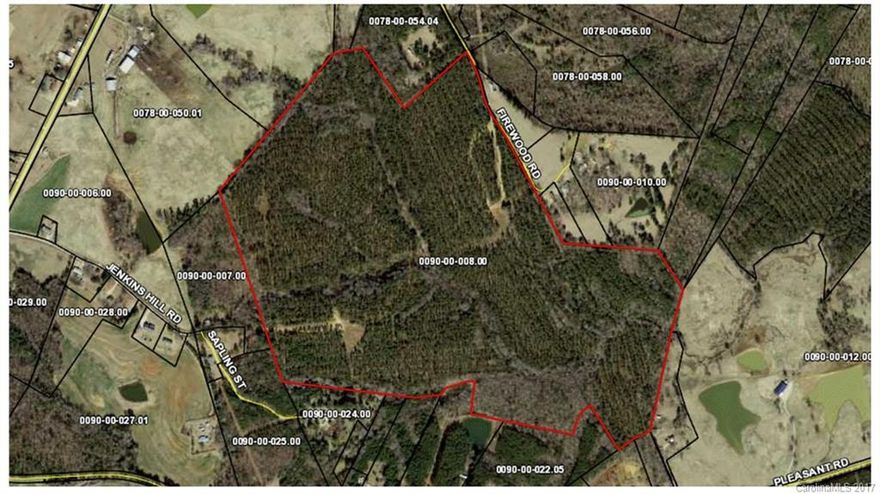 145+/- acres of valuable tree farm. Merchantable timber for immediate cash flow! The property consists of 118 acres of loblolly pine plantation (established in 1986) nearing maturity with 92% being larger-diameter sawtimber as well as 27 acres of hardwood with a significant proportion of higher-value oak sawtimber. Electrical service available on the property. Public water service in area (2.5 inch on Firewood, 12 inch along Rocky River Rd). Streams run across the land. Low Lancaster County Tax!