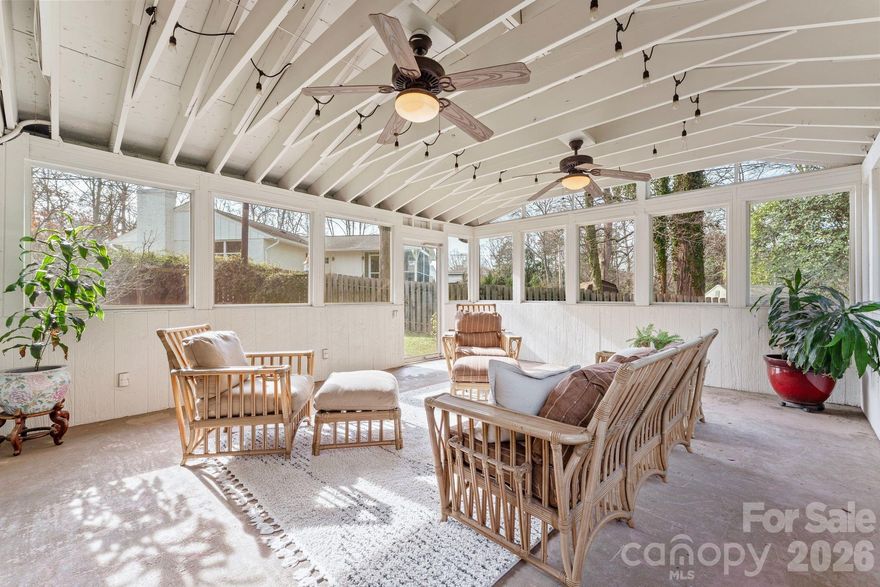 AMAZING OUTDOOR SPACE! Brick ranch on a 0.45-acre Madison Park lot with rare flexibility. Features 3BR/2BA, bright living room with gas fireplace, and an expansive screened porch overlooking a deep, wooded yard. Finished lower level includes 1BR/1.5BA, private drive + separate entrance-ideal for MIL suite, guest space, or Airbnb. Prime location minutes to SouthPark, Park Road Shopping Center, and top dining.