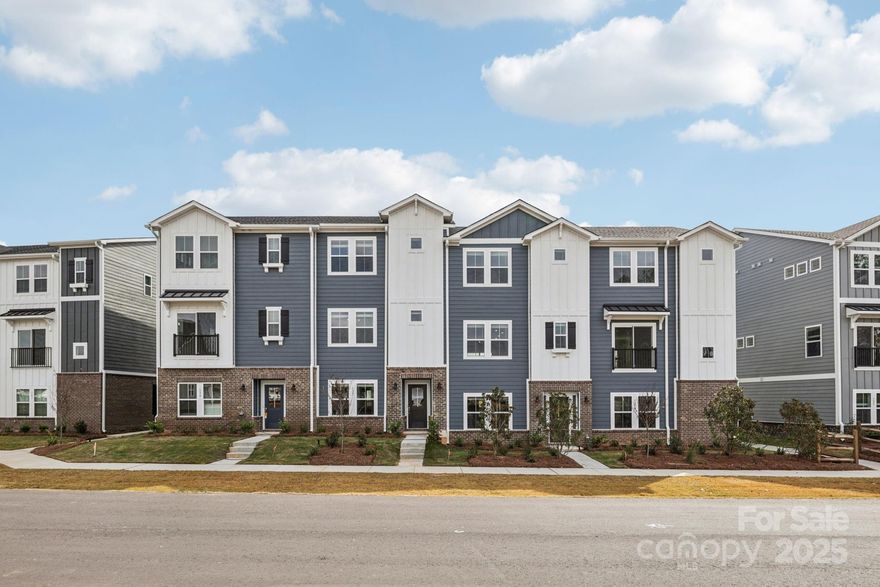 Brand new, energy-efficient home! The Pembrooke's first-level bedroom makes a great office or guest suite. A balcony on the main level extends living space outside. The third-floor primary suite boasts dual sinks and a large walk-in closet. Coming soon to Fort Mill, SC, our new community brings low-maintenance, energy-efficient three-story townhomes to the area. Whether you're enjoying date night at Kingsley, exploring local breweries in downtown Fort Mill or shopping the latest trends at Baxter Village, there's no shortage of things to do. Each of our homes is built with innovative, energy-efficient features designed to help you enjoy more savings, better health, real comfort and peace of mind.