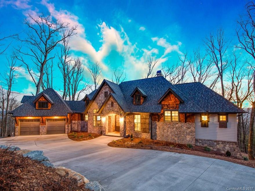 Arthur Rutenberg Keystone Model is nestled in the old growth of Pinchot Forest. As you enter through double mahogany doors into the great room, you are greeted by a beautiful SW long range mtn view. Sliding doors lead to the covered porch w/outdoor fireplace. Kitchen features lg island, barrel-vaulted ceiling, cabinets w/seeded glass inserts & walk-in pantry. LL has billiard rm, fireplace, wet bar & BRs w/private baths. Unfinished storage over garage. Includes all furnishings and appliances.