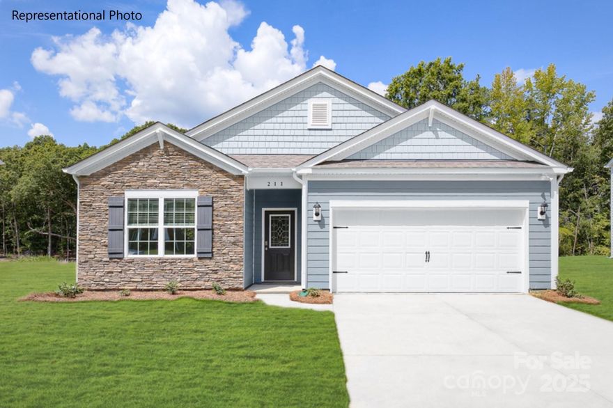 This is a beautiful 4-bedroom 2 bath ranch home with much character. This home features an open living concept ALL ON ONE FLOOR! Relax in covered back porch. This open concept plan features 9ft ceilings, granite countertops, subway tile backsplash, & gorgeous wood laminate flooring throughout the main living areas. Kitchen has a large island with breakfast bar overhang & stainless-steel appliances. Come home and relax in your gorgeous master suite. All of the amenities you would expect in a BRAND NEW home! Schedule Your Showing Today.